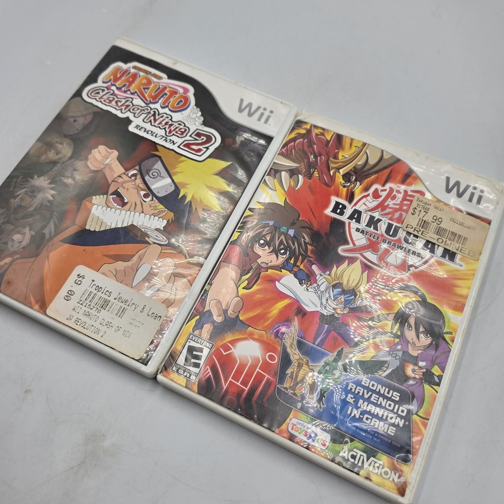 Naruto: Clash of Ninja Revolution 2 Nintendo Wii & Bakugan Battle Brawlers 2009